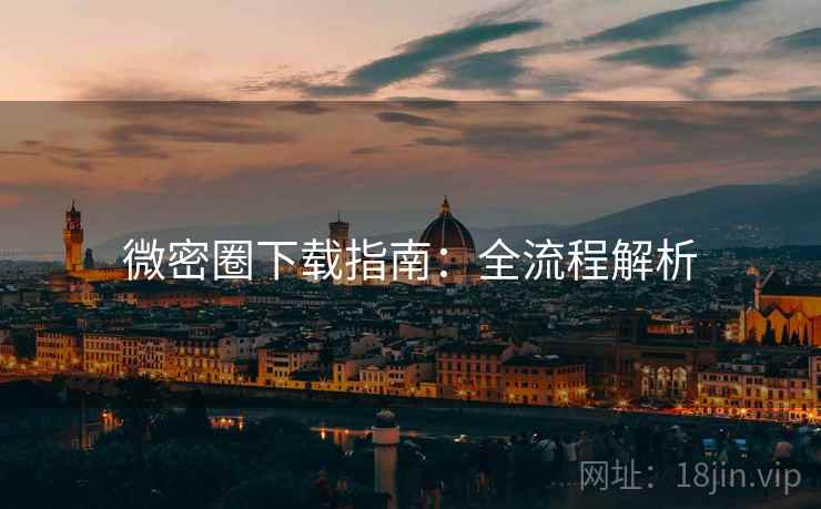 微密圈下载指南：全流程解析