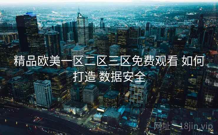 精品欧美一区二区三区免费观看 如何打造 数据安全
