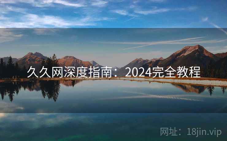 久久网深度指南：2024完全教程