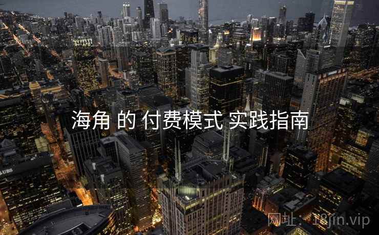 海角 的 付费模式 实践指南