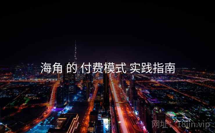 海角 的 付费模式 实践指南