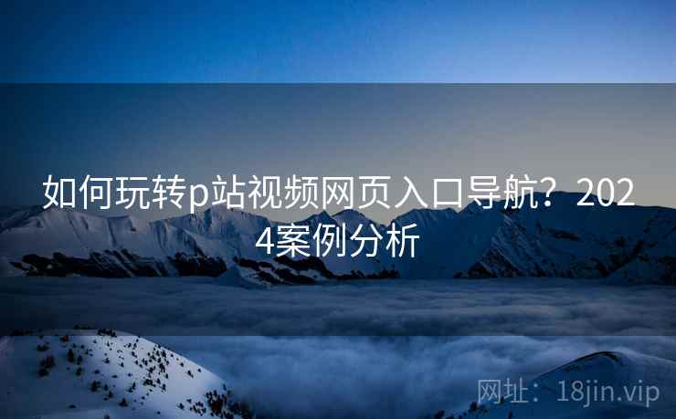 如何玩转p站视频网页入口导航？2024案例分析