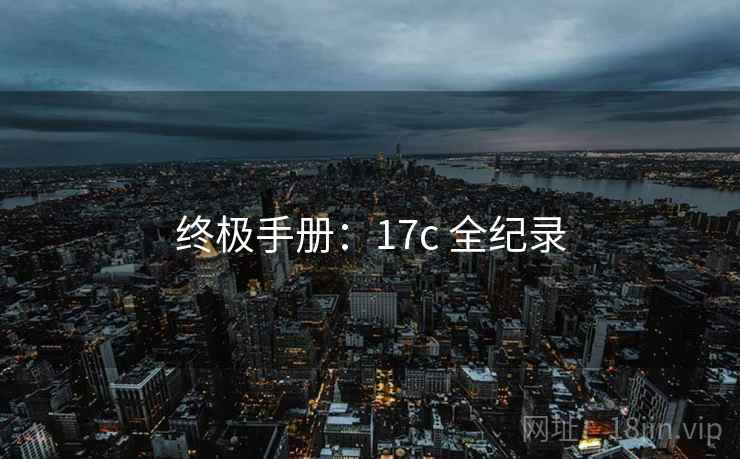 终极手册：17c 全纪录