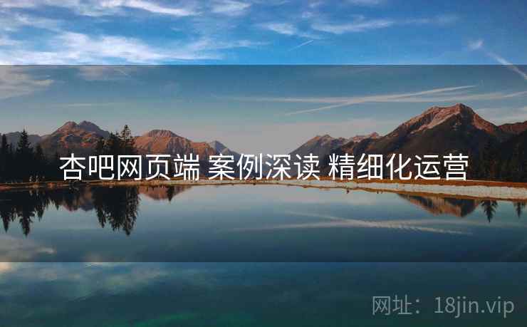 杏吧网页端 案例深读 精细化运营